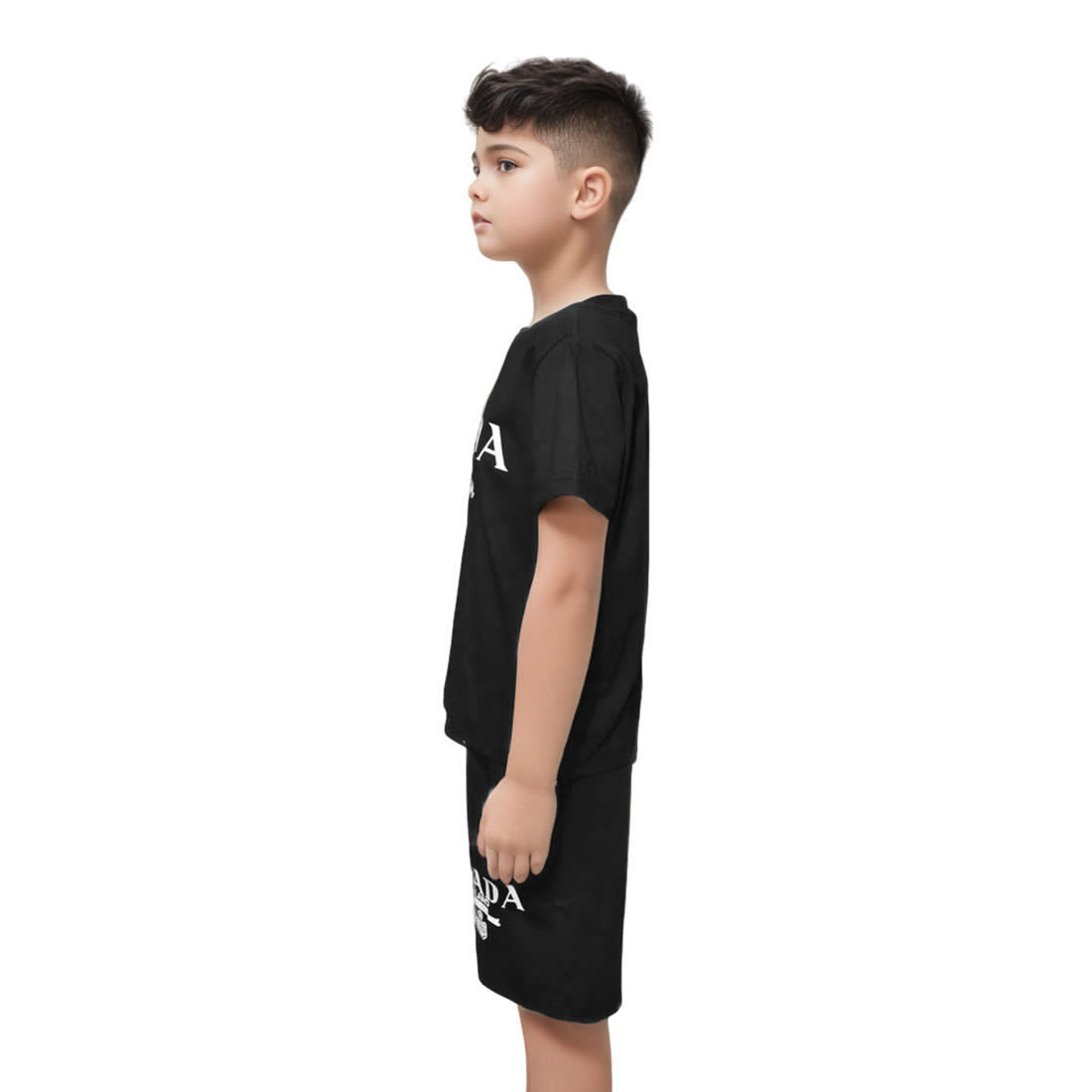 Prada Black Premium Quality Kids Co-ord Set-2