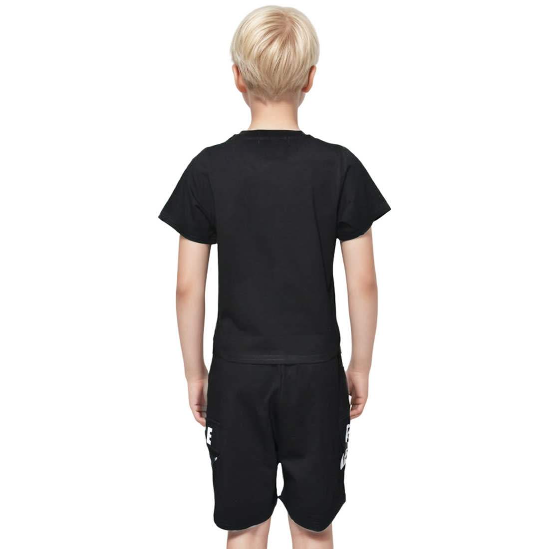 Nike Printed Black Premium Quality Kids Co-ord Set-1