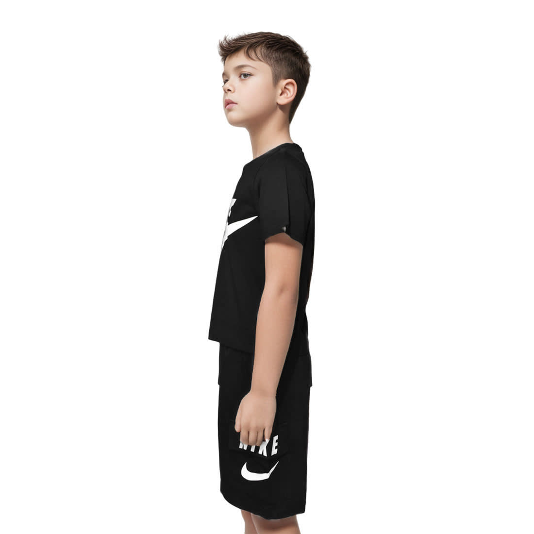Nike Printed Black Premium Quality Kids Co-ord Set-2