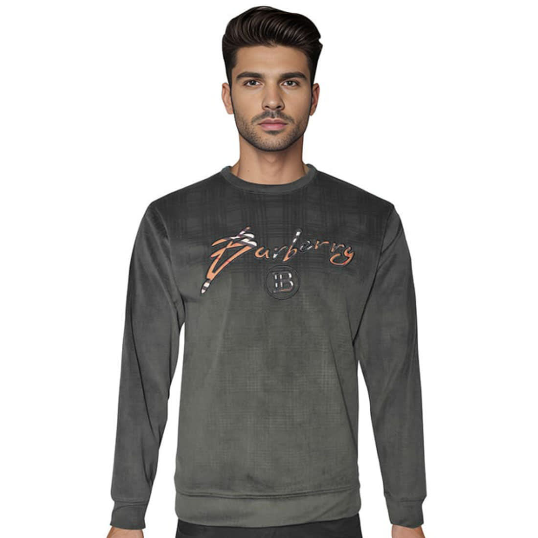 Burberry Dark Green Premium Quality Sweatshirt-1