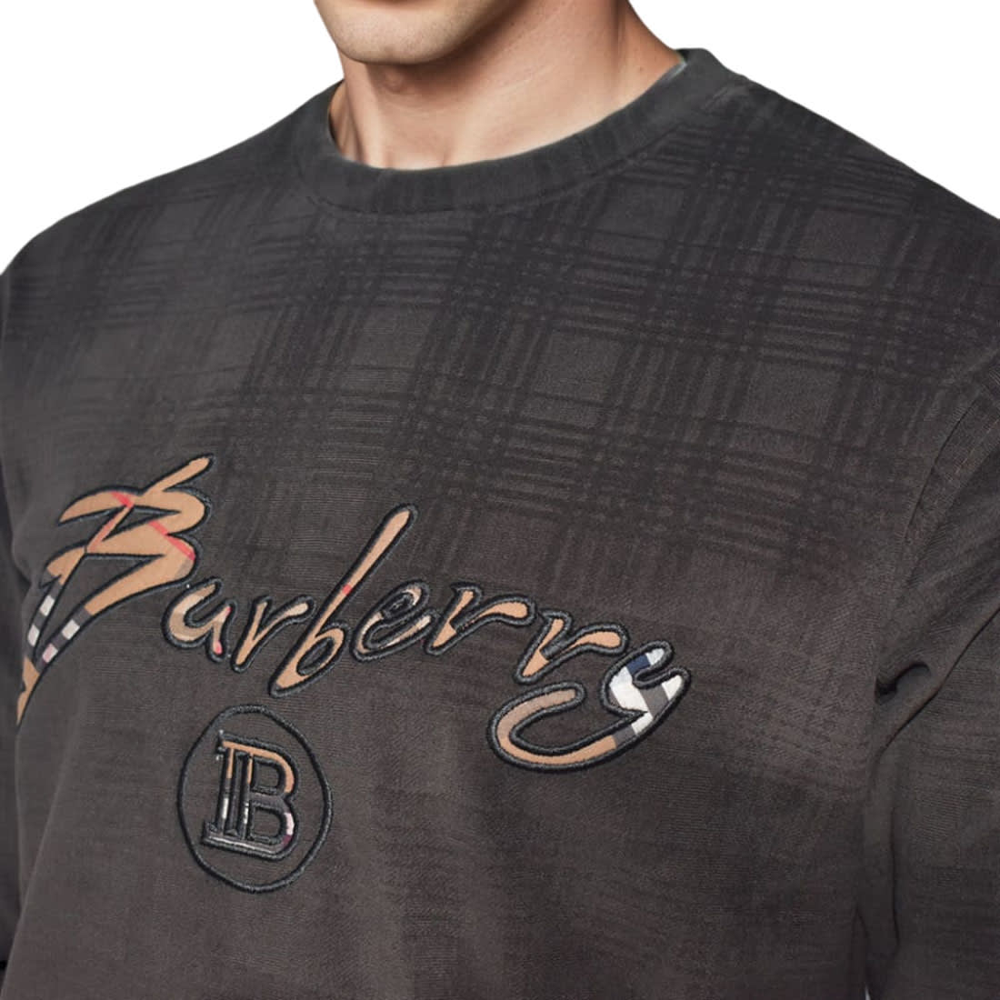 Burberry Dark Brown Premium Quality Sweatshirt-3
