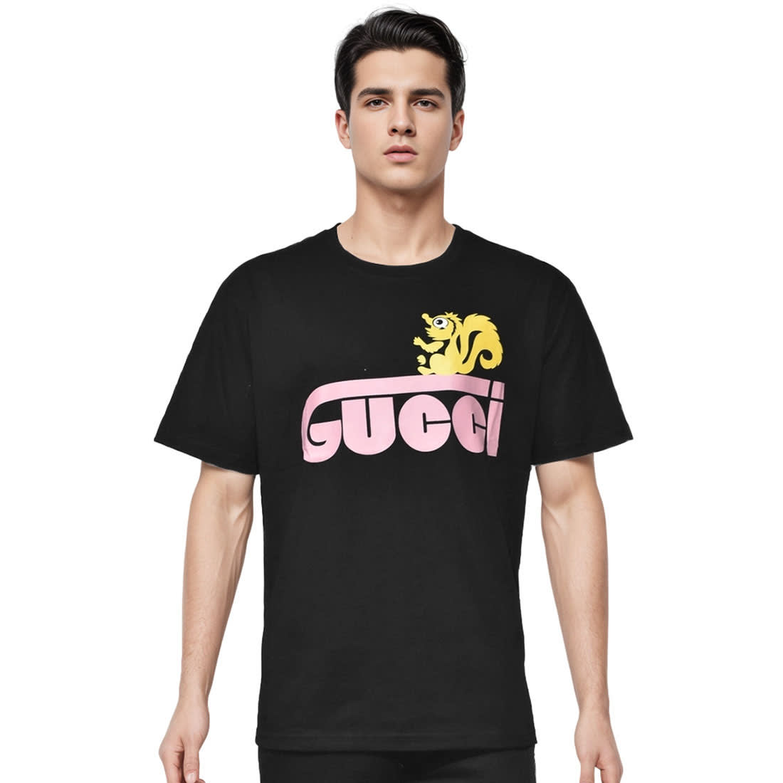 Gucci Retro Skunk Print Black T-shirt-0
