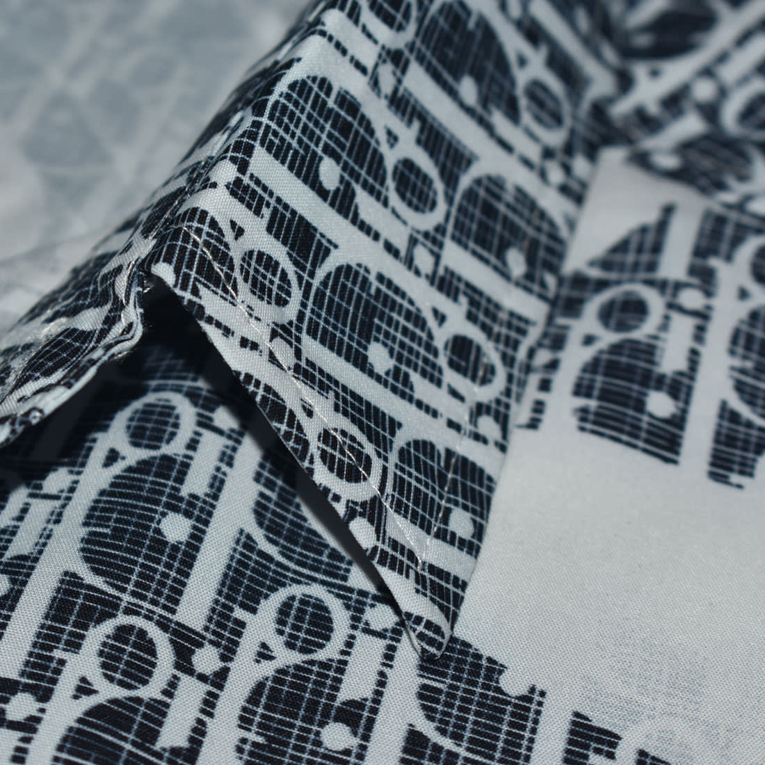 Dior Black & White Premium Quality Half Sleeve Shirt-3