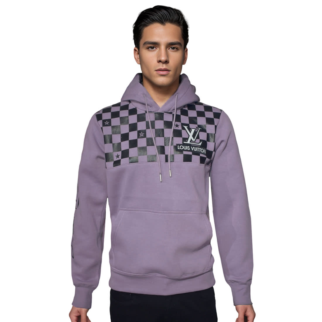 Louis Vuitton Purple Premium Quality Hoodie-1