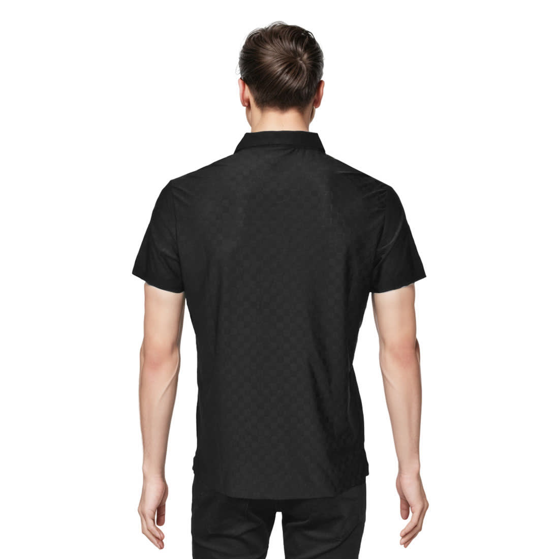 Louis Vuitton Black Premium Quality Polo T-shirt-1