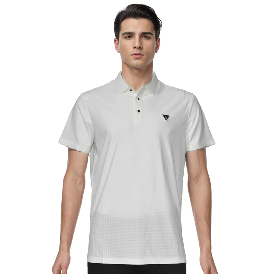 Prada White Premium Luxury Polo T-shirt-0