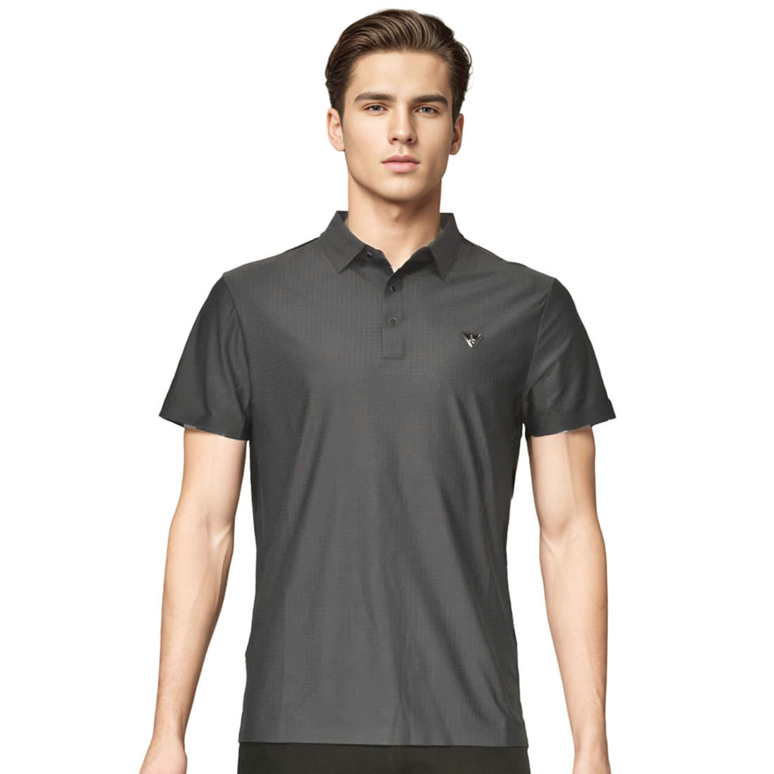 Prada Grey Premium Luxury Polo T-shirt-0