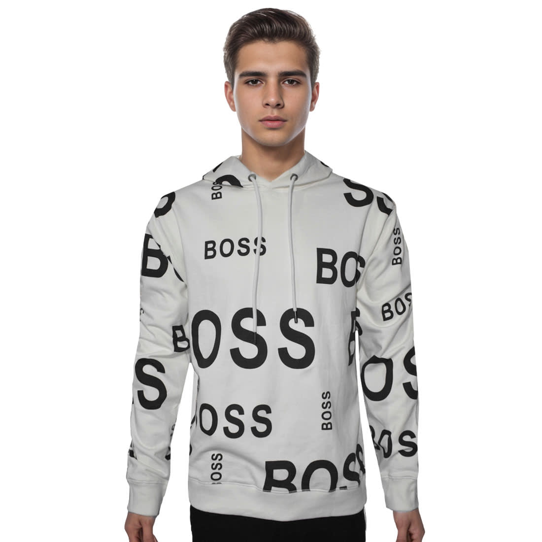 BOSS White Premium Quality Hoodie-0