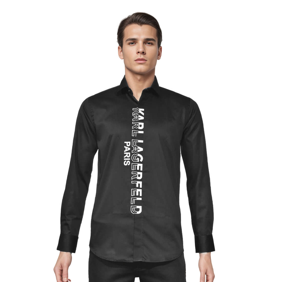 Karl Lagerfeld logo Print Black Premium Quality shirt-6