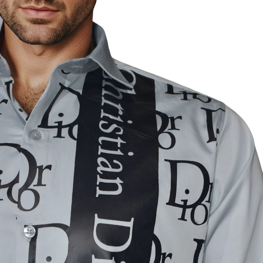 Dior Grey Premium Quality Shirt-2