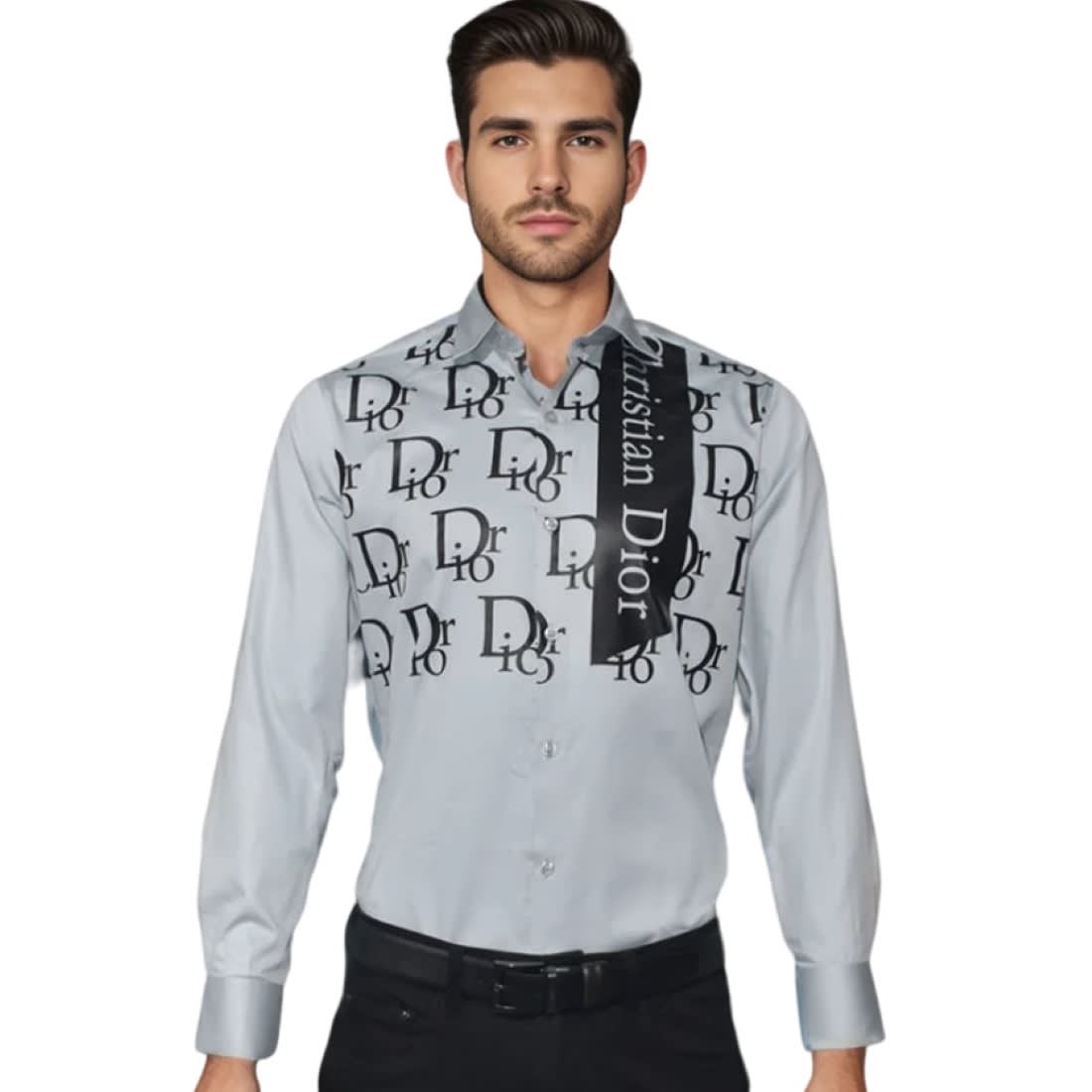 Dior Grey Premium Quality Shirt-0