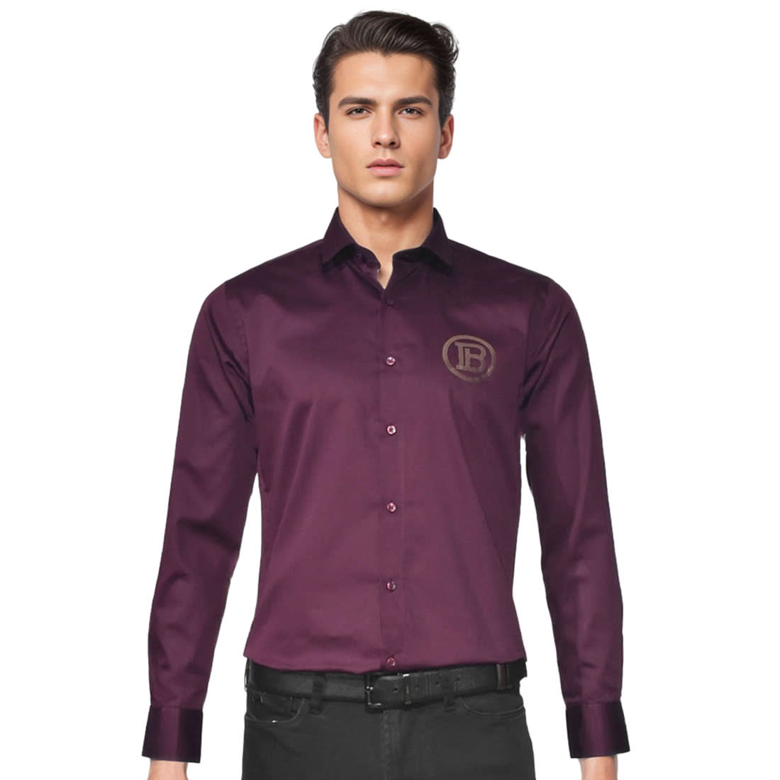 Balmain Wine Premium Quality Shirt-0