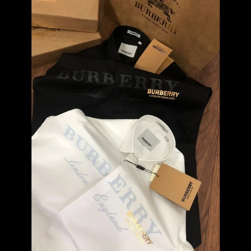 Burberry Printed Black Premium Quality Shirt-1