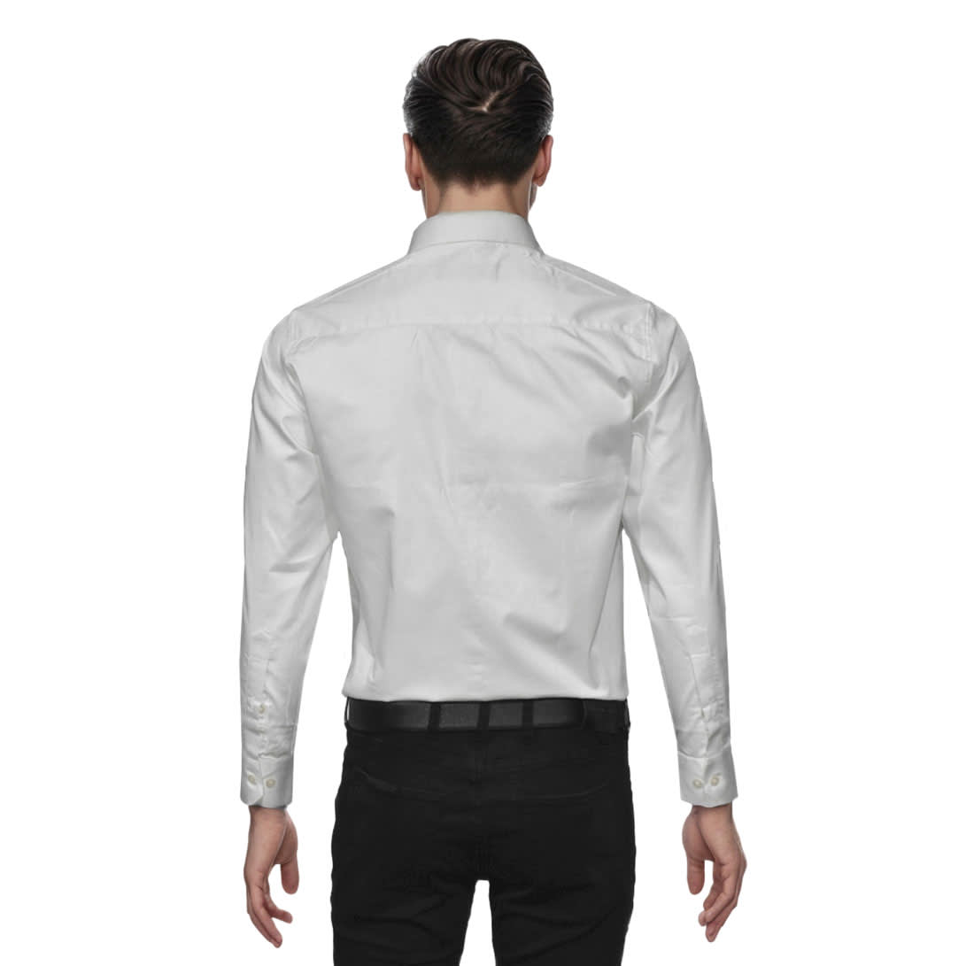 Versace Embroidered White Premium Cotton Shirt-1