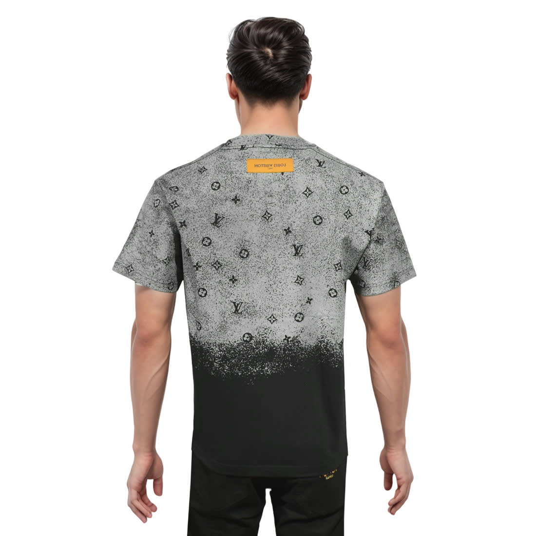 Louis Vuitton Black Premium Quality Men's T-shirt-1