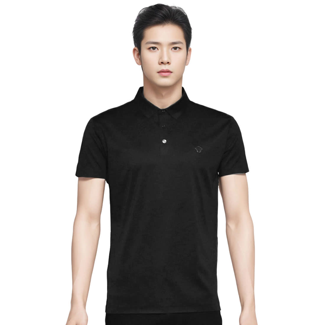 Versace Black Premium Quality Polo T-shirt-0