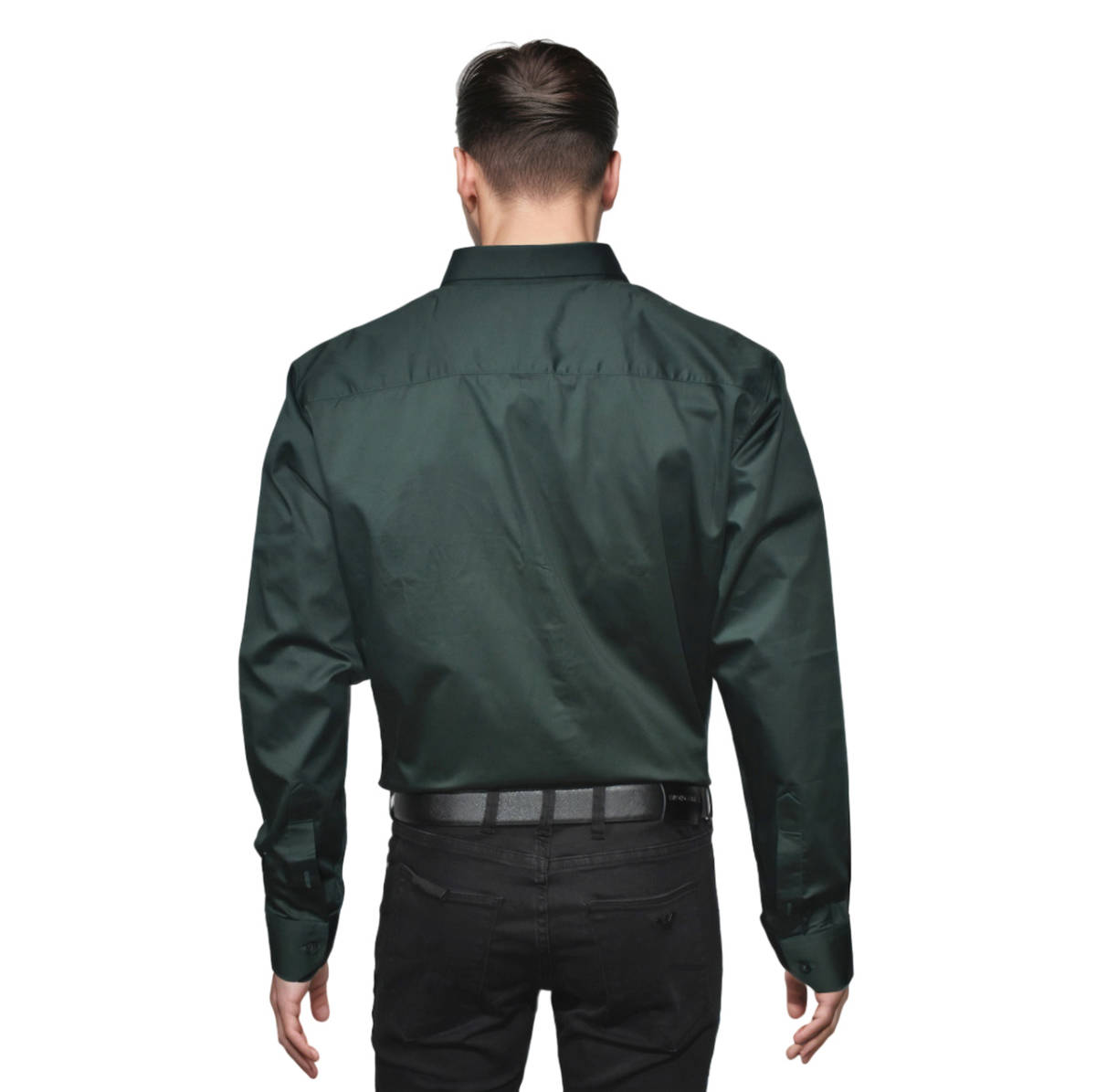 Balmain Embroidered Green Premium Cotton Shirt-1