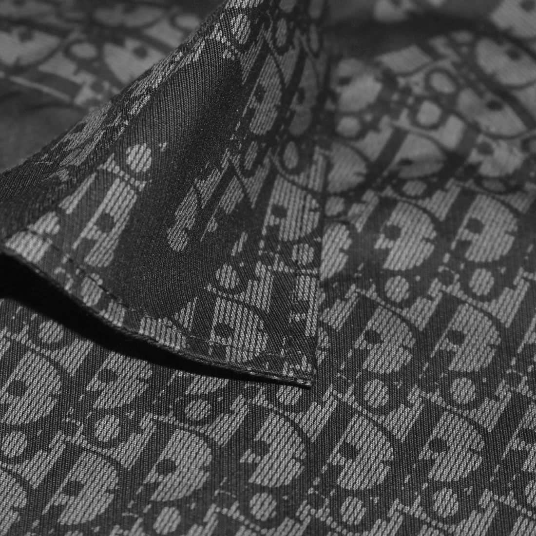 Dior Printed Black Premium Cotton Luxury Shirt-4