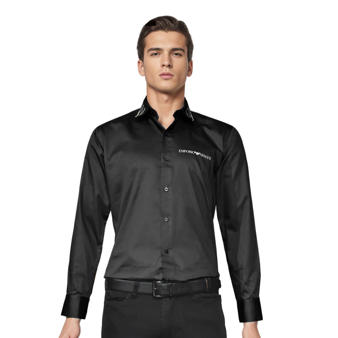 Emporio Armani Black Premium Quality Shirt-0