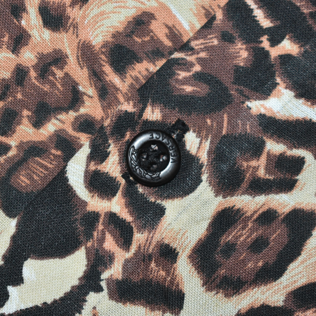 Versace Cheetah Print Premium Quality Half Sleeve Shirt-3