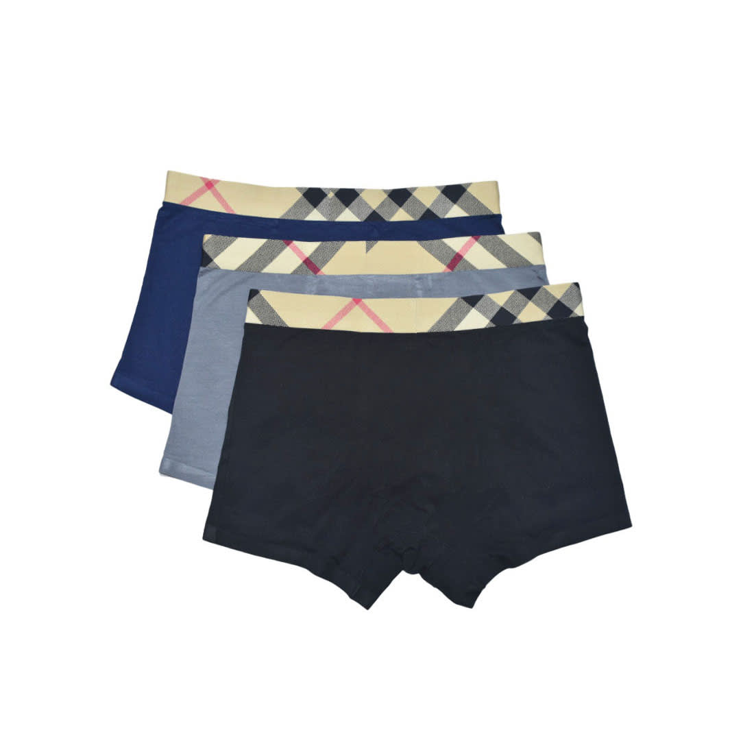 Burberry Embroidered Check Premium Underwear-1