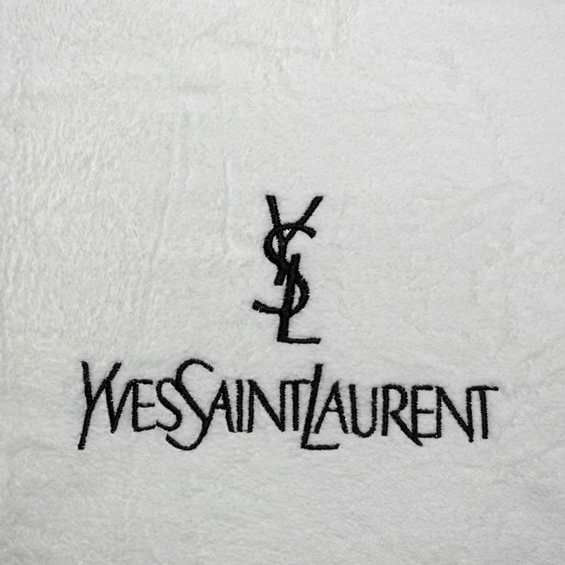 YSL Embroidery logo Off White Premium Towels - Set of 2-1