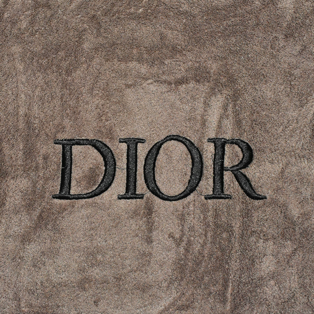 Dior Embroidered logo Brown Premium Towels - Set of 2-1