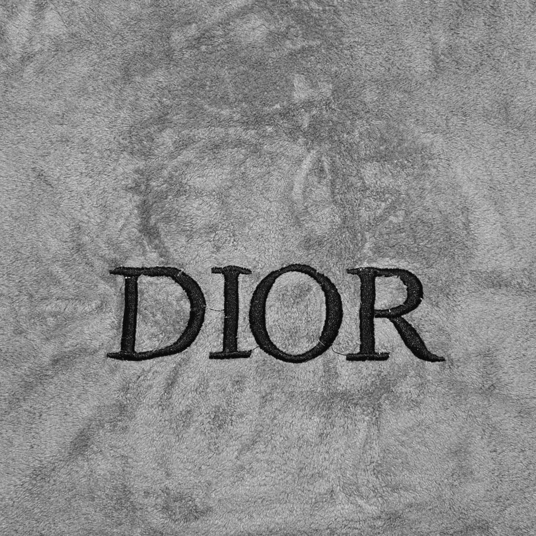 Dior Embroidered logo Grey Premium Towels - Set of 2-1