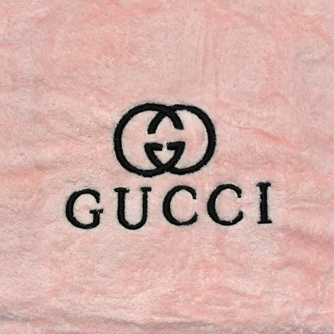 Gucci Embroidery logo Light Pink Towels - Set of 2-1
