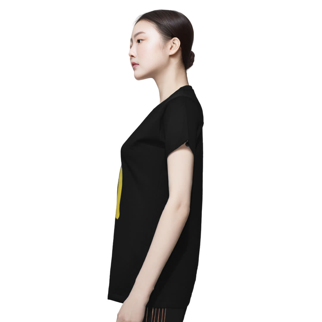 Fendi Bear Print Black Premium Women T-shirt-2