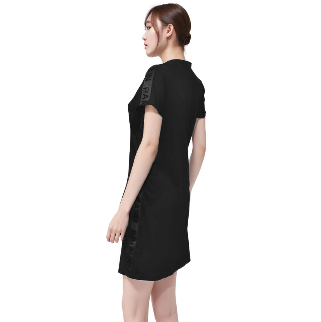 Balmain Paris Black Premium Cotton Dress-2