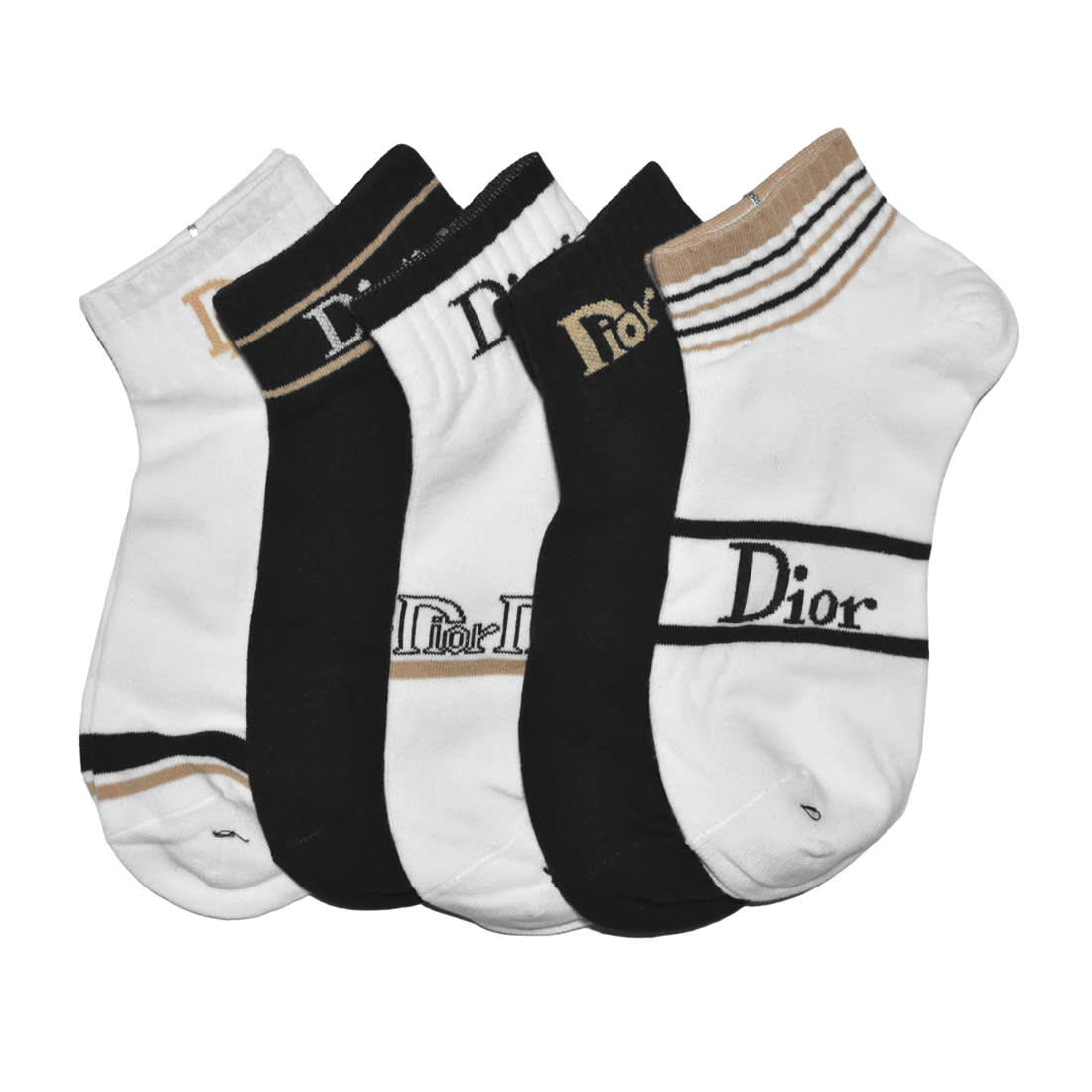 Dior Embroidery Premium Low Anklet Socks-1