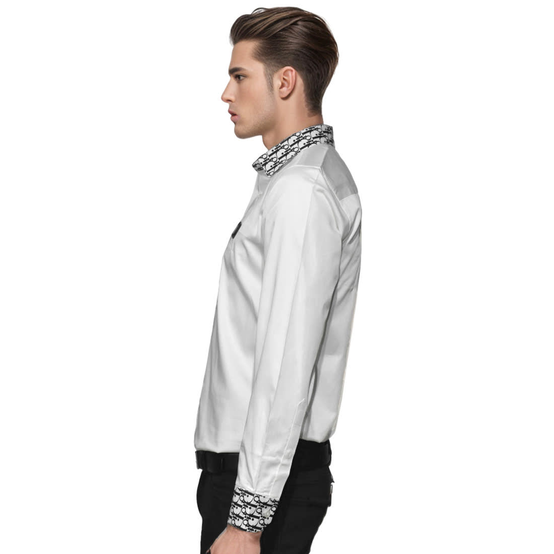 Christian Dior logo Patch White Premium Shirt-2