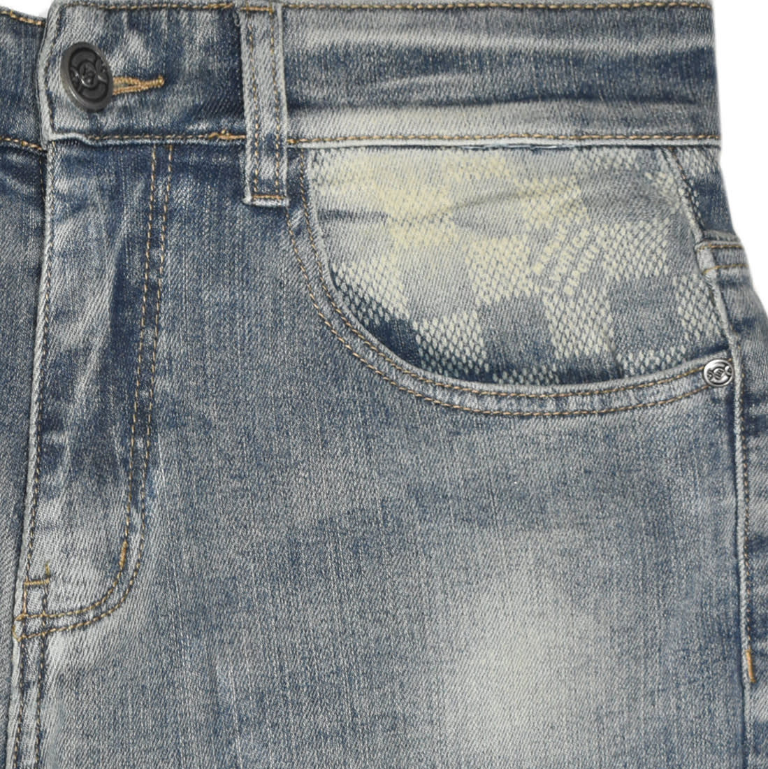Louis Vuitton Monogram Light Blue Premium Jeans-1