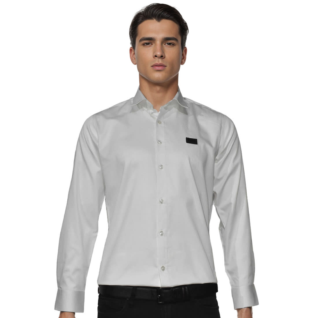 Boss White Premium Quality Cotton Shirt-0