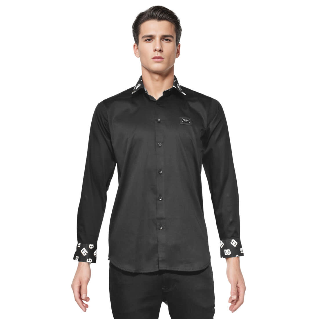 Dolce & Gabbana Black Luxury Cotton Shirt-6