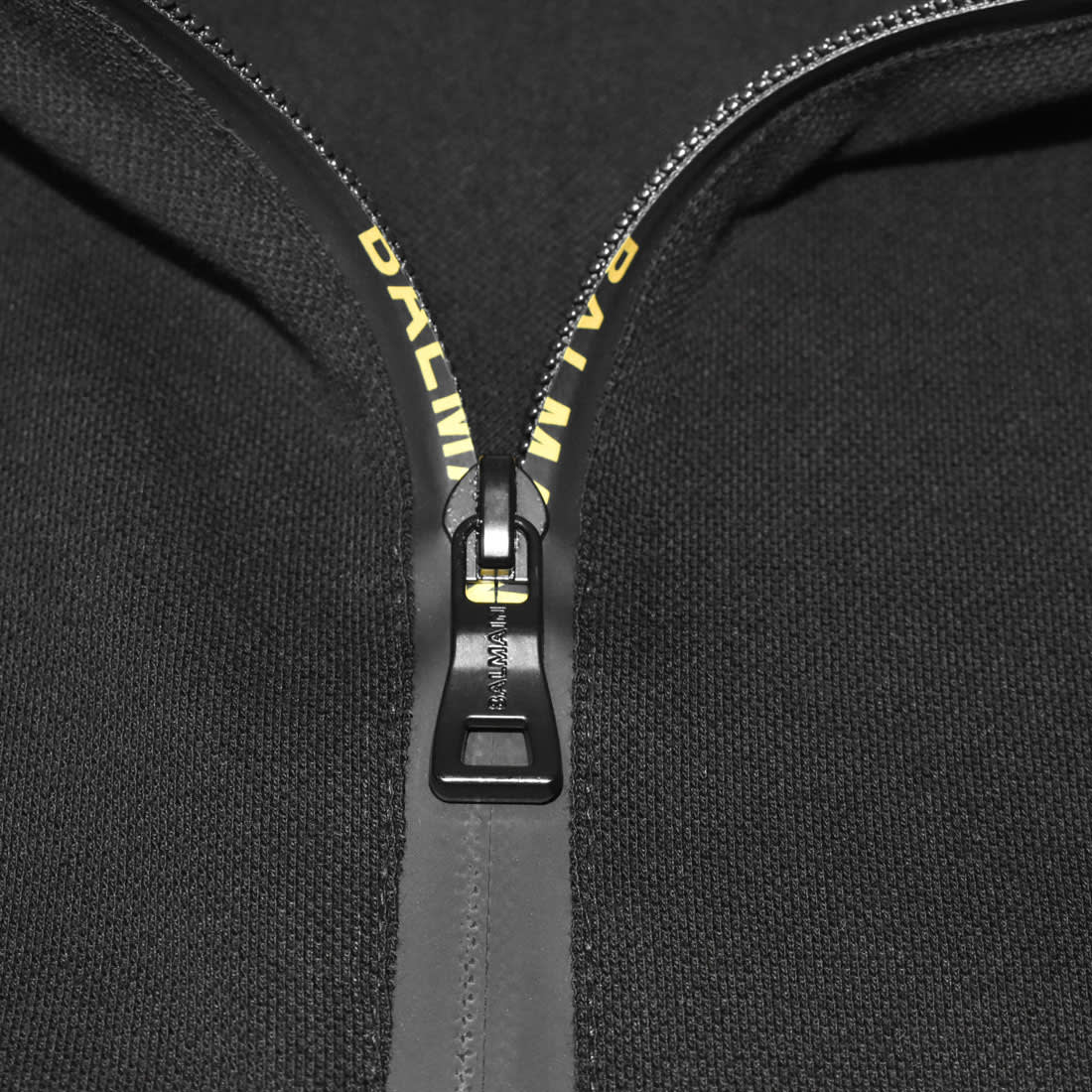 Balmain Zipper Polo Black Premium T-shirt-3
