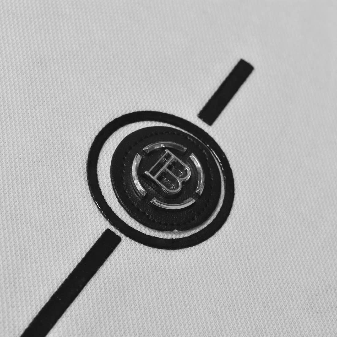 Balmain White Contrast Tipping Cotton T-shirt-3