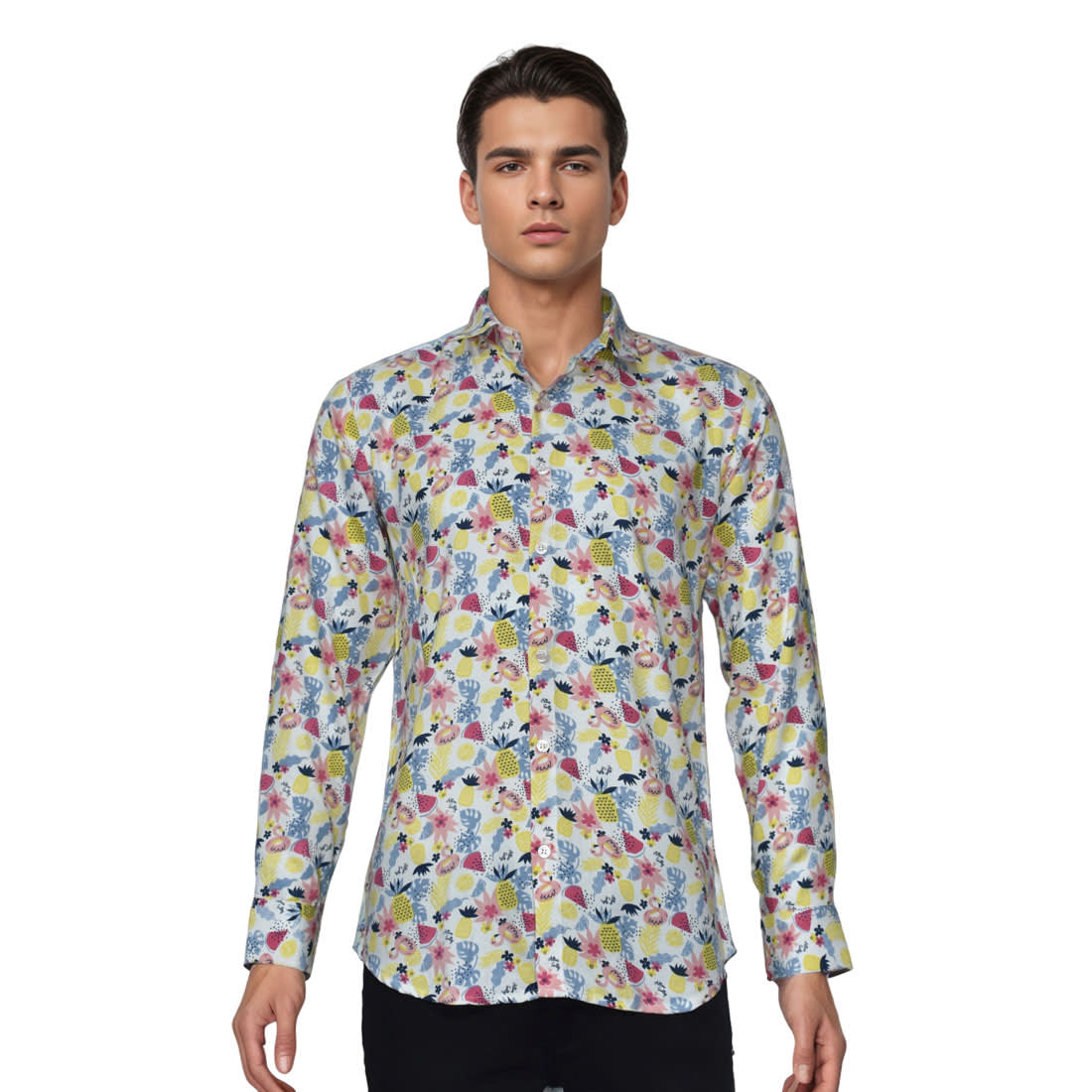Dior Fruits Printed Premium Cotton Shirt-6