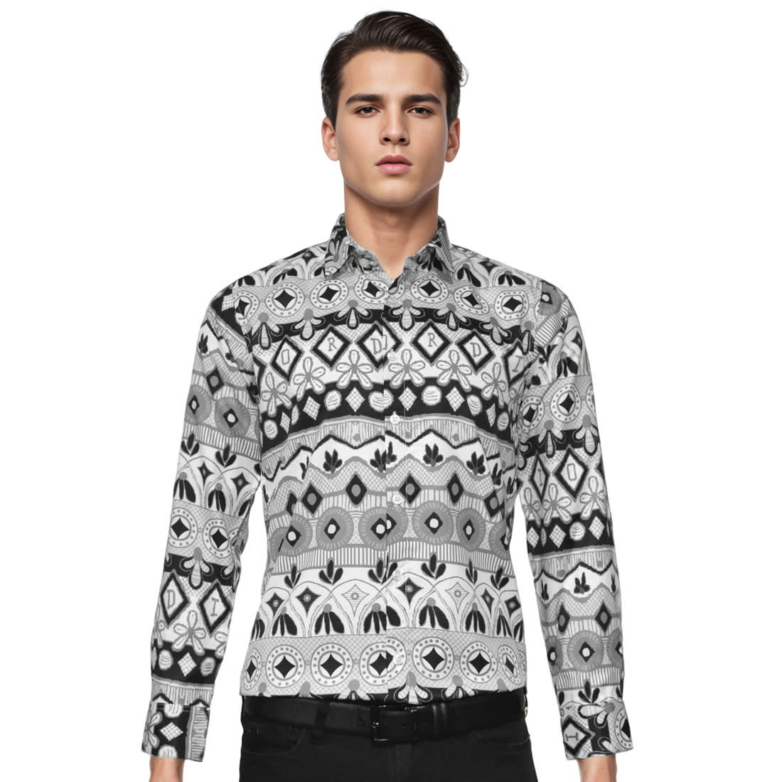 Christian Dior Printed Premium Cotton Shirt-0