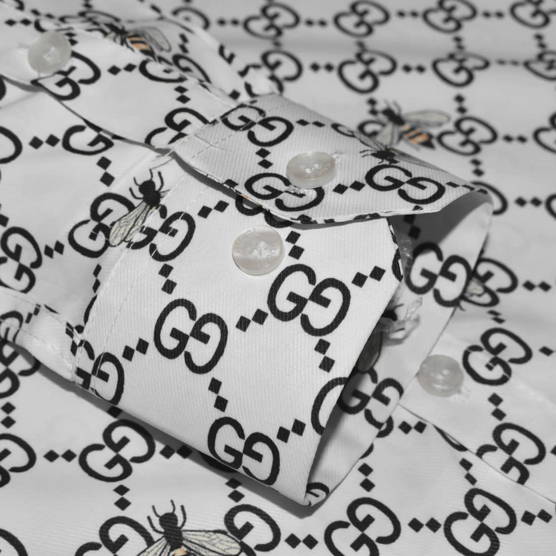 Gucci logo Print White Premium Luxury Shirt-5