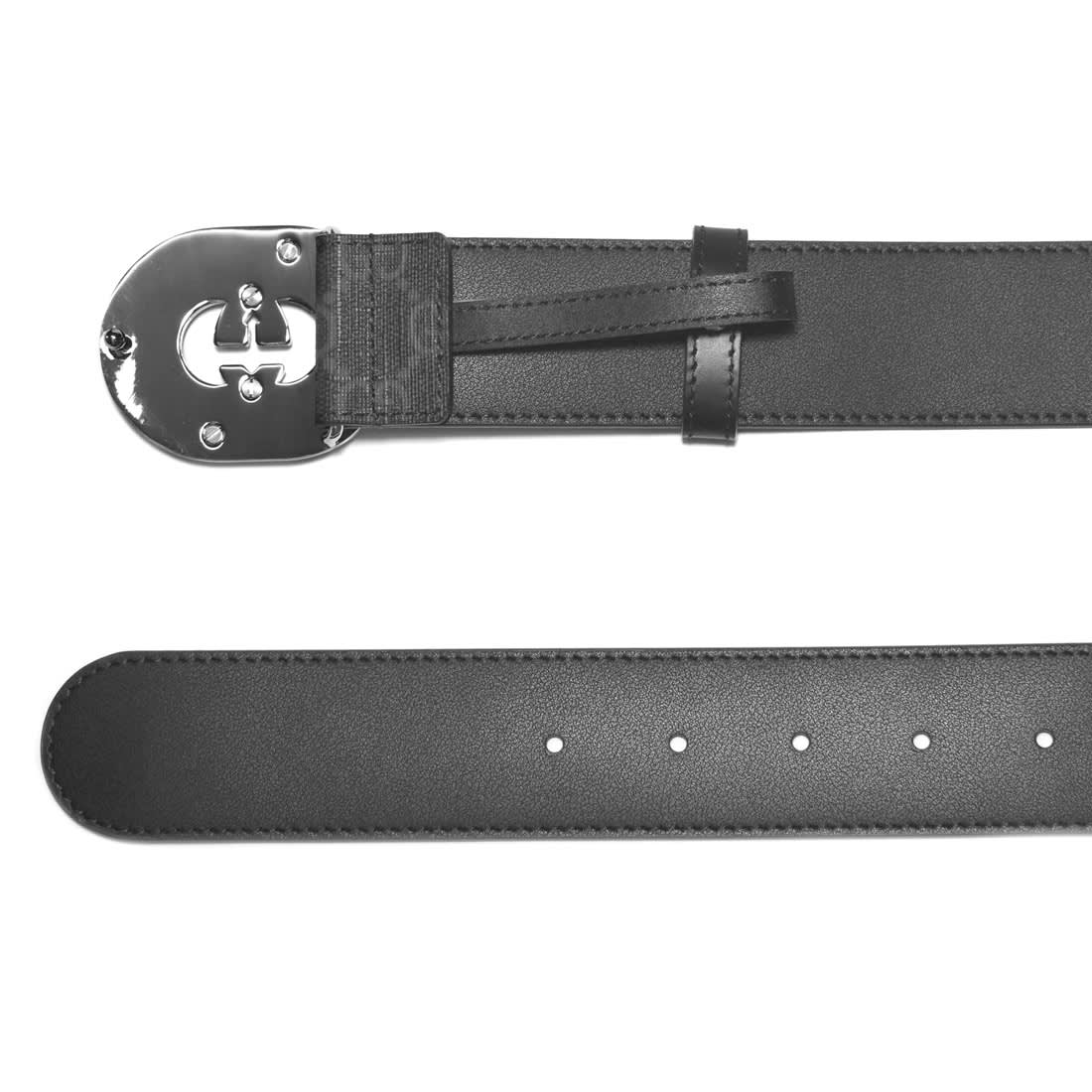 Gucci Black Premium Leather Belt-4