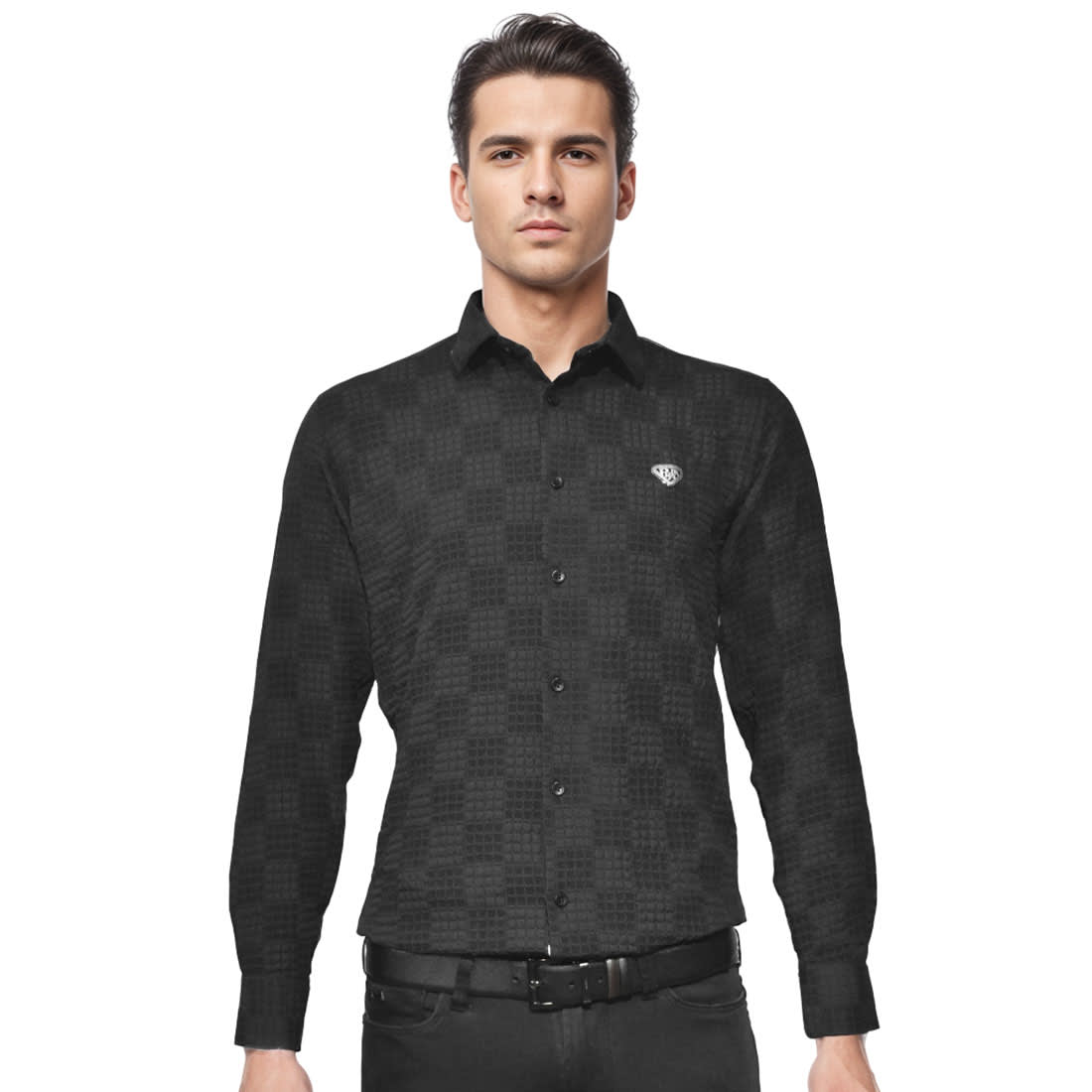 Prada Black Premium Luxury Cotton Shirt-0