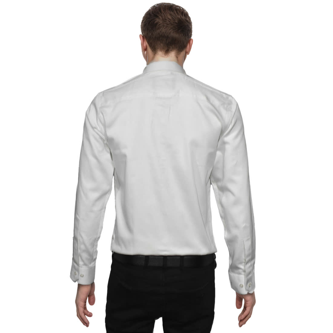 Emporio Armani logo Print White Cotton Shirt-1