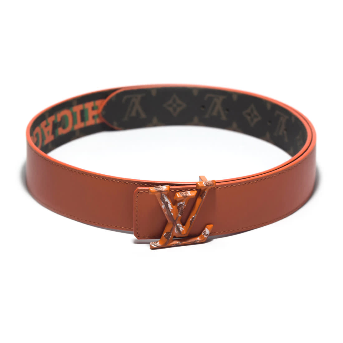 Louis Vuitton Orange Premium Quality Belt-0