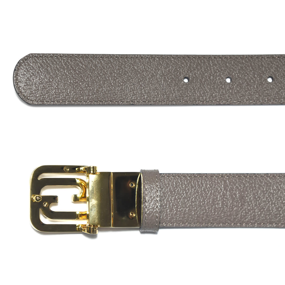Gucci Supreme Canvas & Grained leather Reversible Belt-4