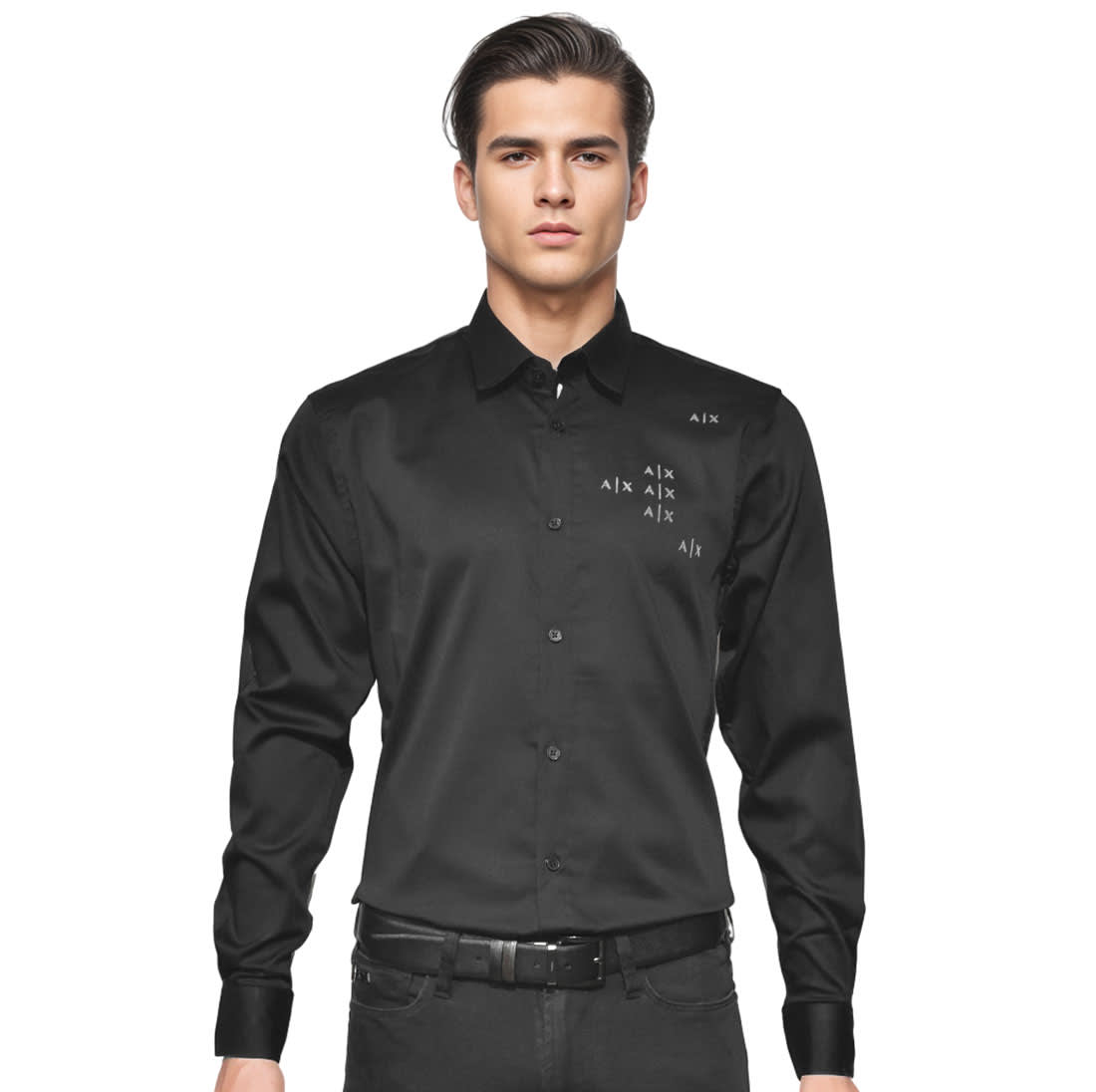 Armani Exchange Black Premium Quality Shirt-0