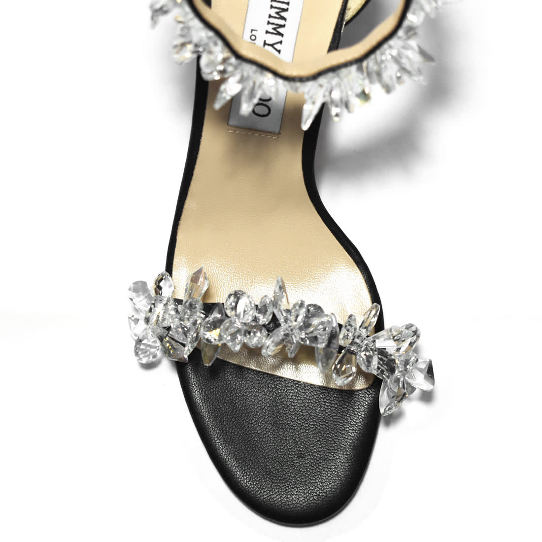 Jimmy Choo Black Maisel Embellished Sandals-3