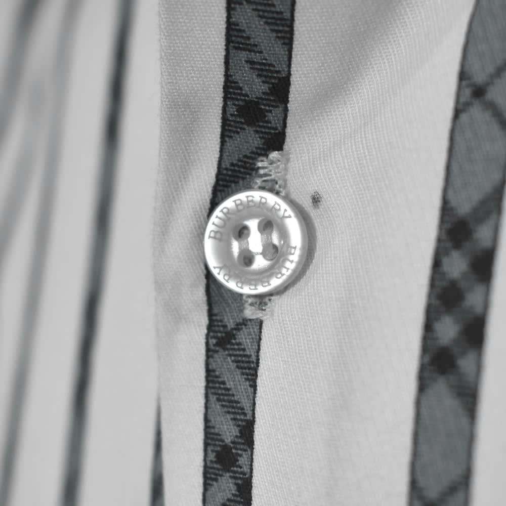 Burberry Embroidered logo White Luxury Shirt-2