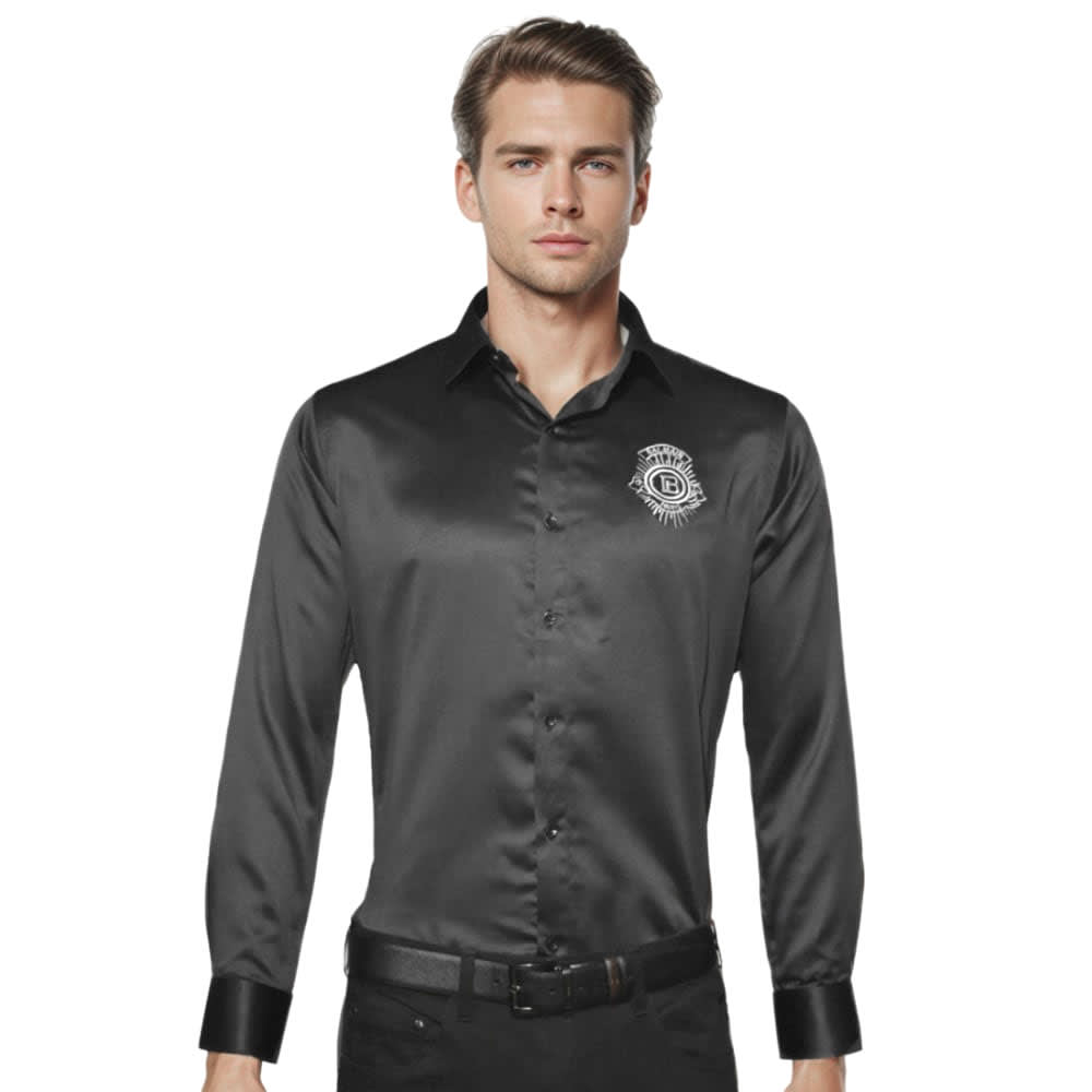 Balmain Embroidered Black Premium Quality Shirt-0